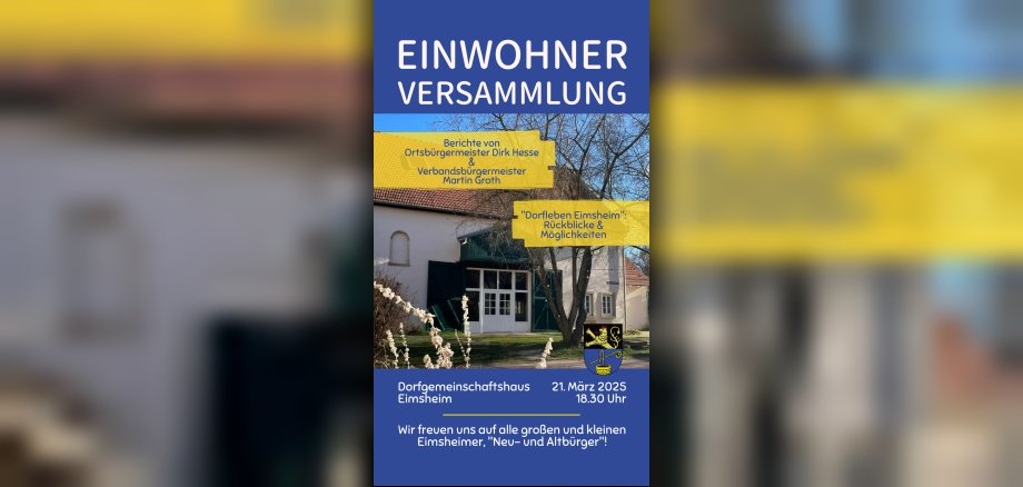 Flyer Einwohnerversammlung Eimsheim