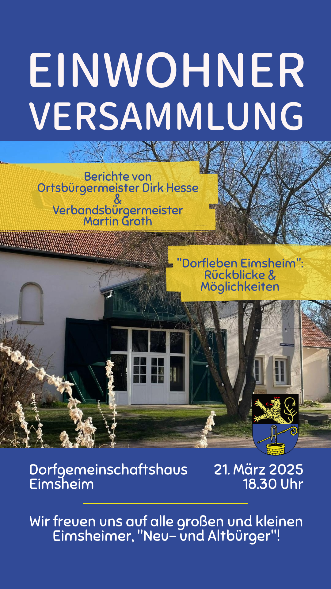 Flyer Einwohnerversammlung Eimsheim