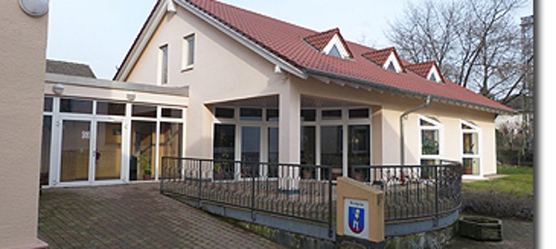 Blick auf das Rathaus in Dalheim