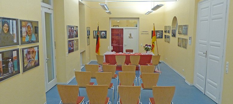 Blick in das Trauzimmer der Stadtverwaltung Nierstein.