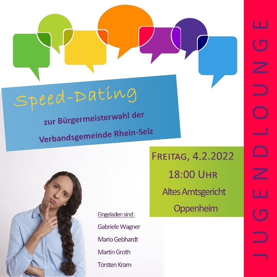 Flyer des Speed-Dating der Jugendvertretung