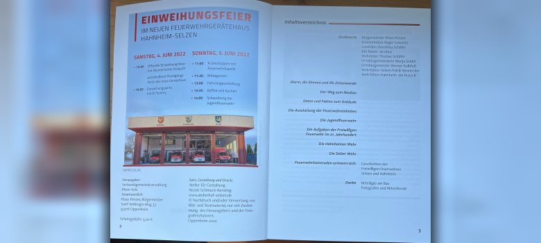 Festprogramm der Feuerwehr Hahnheim-Selzen