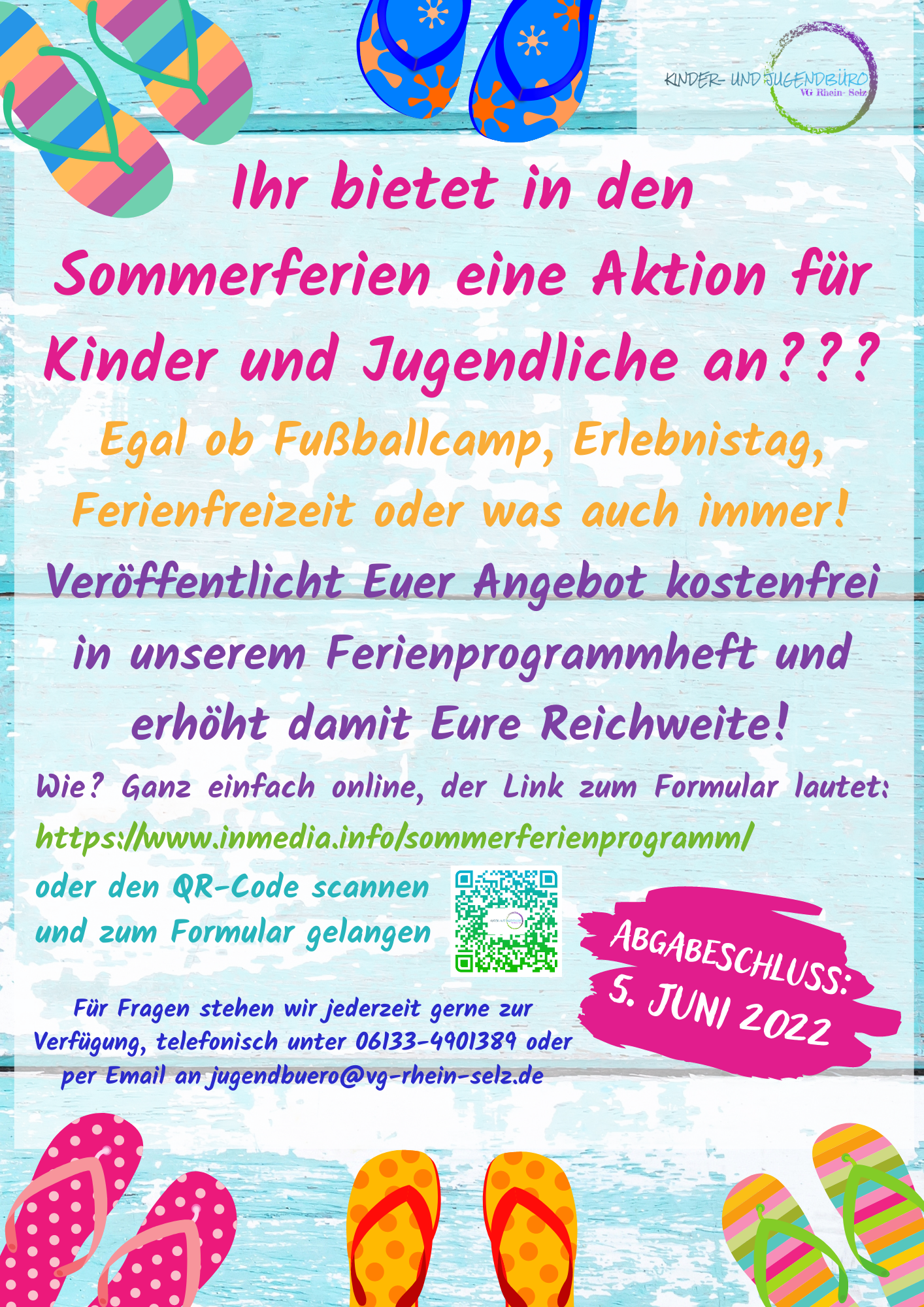 Flyer Fremdveranstalter Ferienprogramm