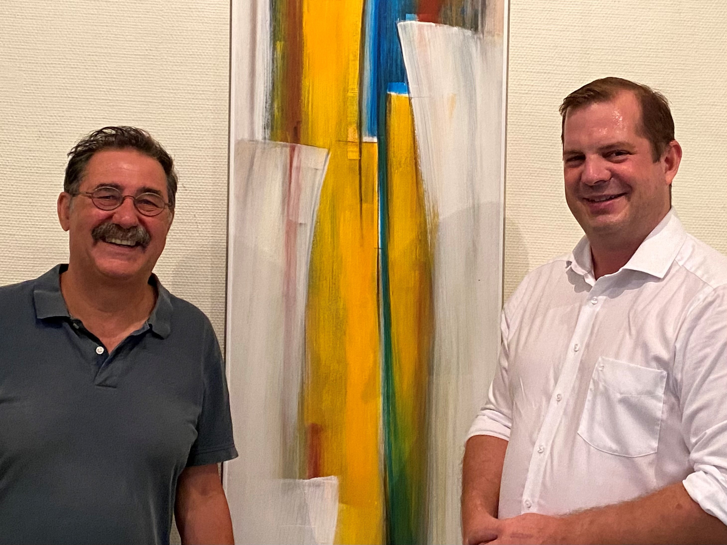 Bürgermeister Martin Groth und Eckhard Meier-Wölfle