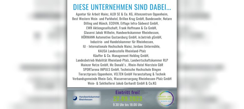 Teilnehmende Betriebe Ausbildungsmesse Teilnehmende Betriebe Ausbildungsmesse