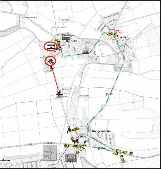 Straßensperrung L432