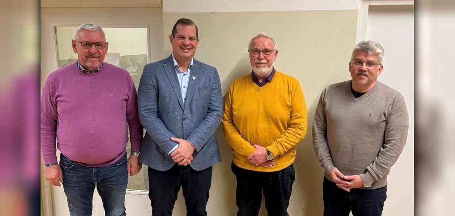 Von links nach rechts: Ernst Braner, Martin Groth, Dr. Uwe Zink, Reinhold Pfuhl
