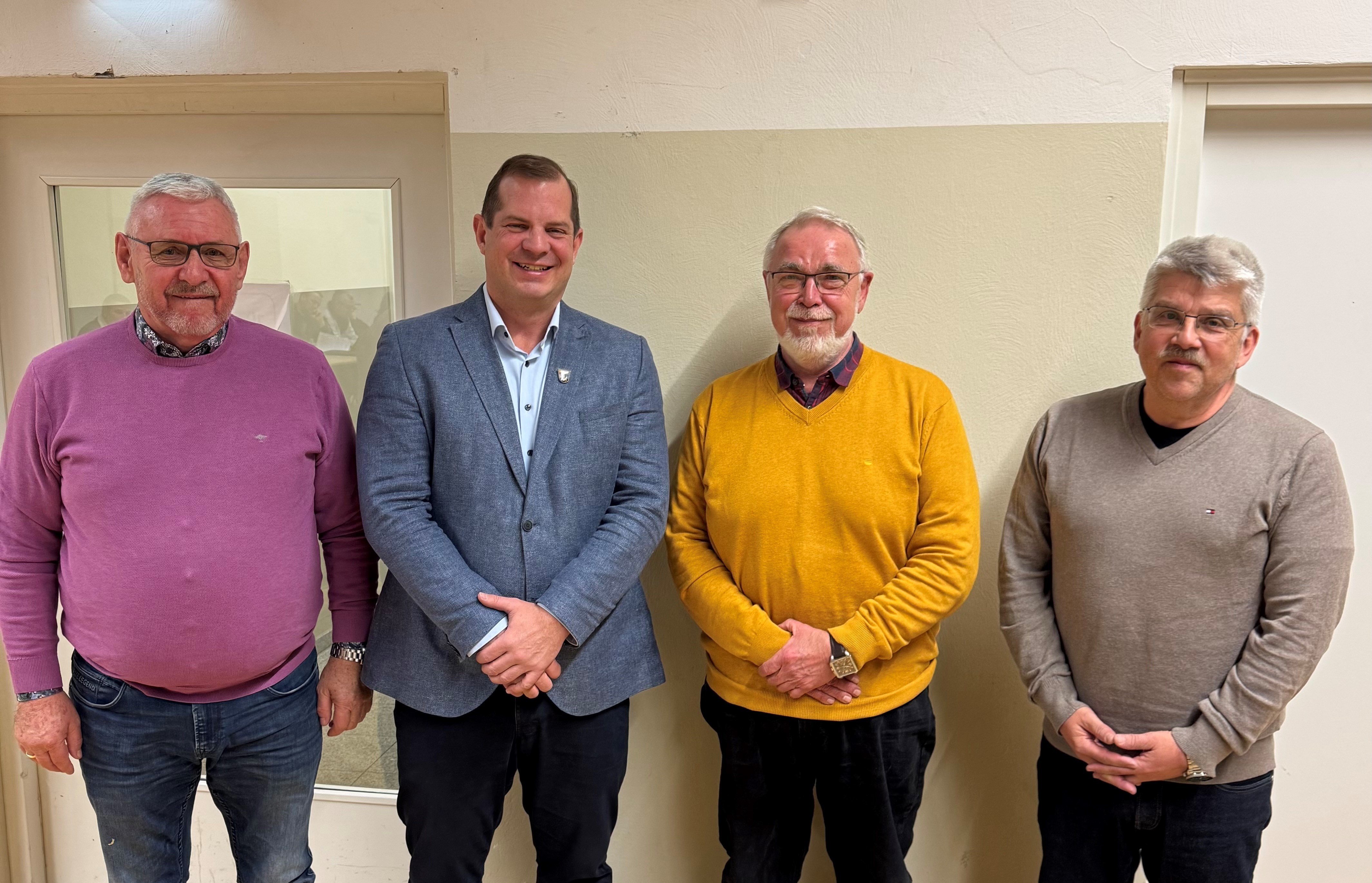 Von links nach rechts: Ernst Braner, Martin Groth, Dr. Uwe Zink, Reinhold Pfuhl