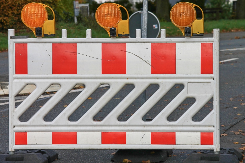 Straßensperrung Straßensperrung