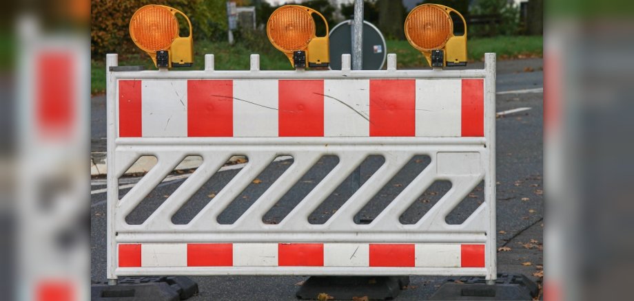 Straßensperrung Straßensperrung